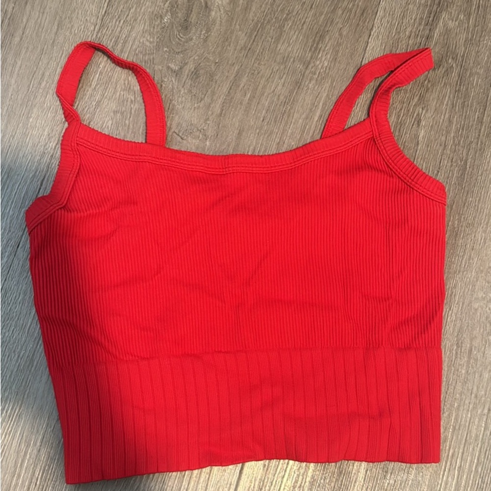 Red tank top